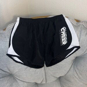 Boxercraft Cheer Athletic Running Shorts Black White